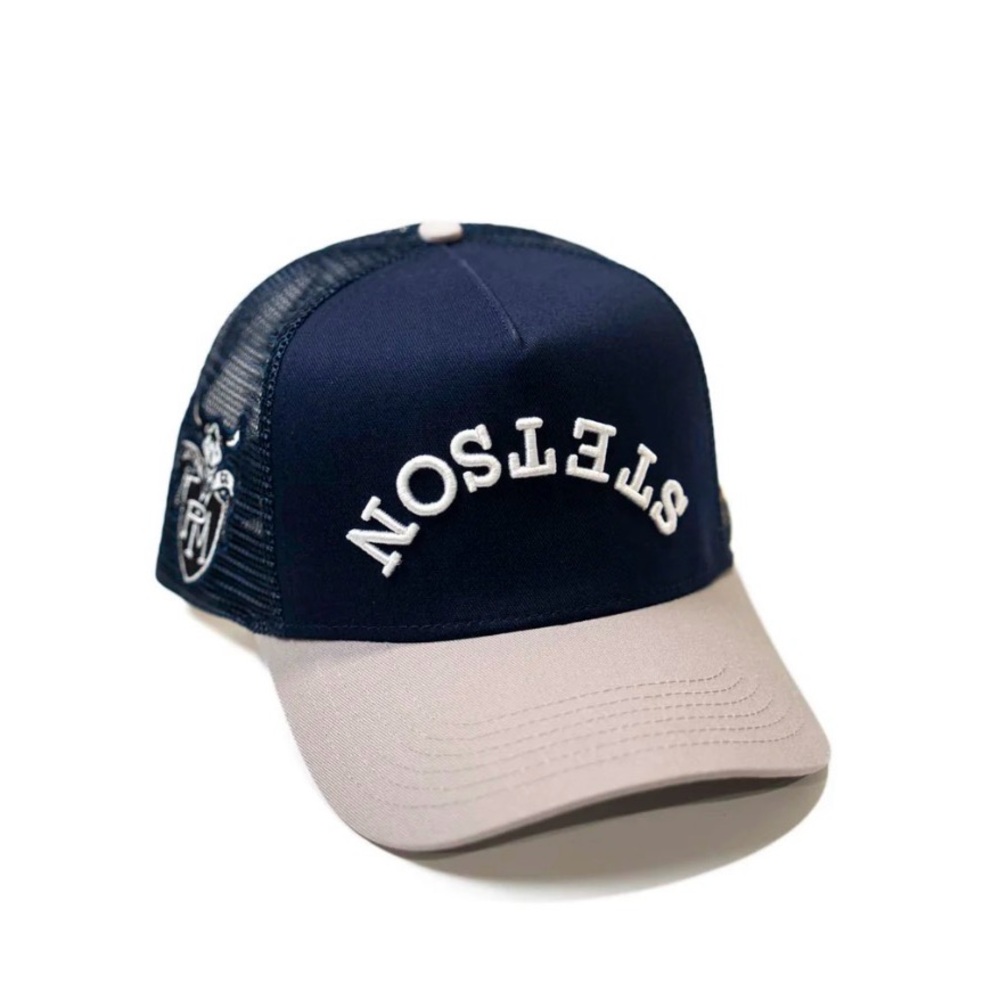 POST MALONE X STETSON X TRUE BRVND - GRAY / NAVY TRUCKER SOLD OUT